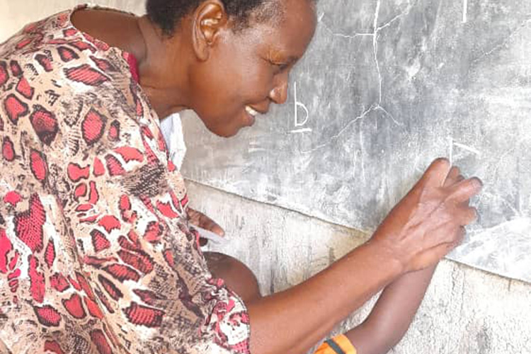 Teacher with Student